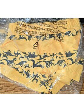 Old Navy Swim Trunks Swimsuit Toddler Dinosaur Yellow 18-24 Mos. NWT LH4017b